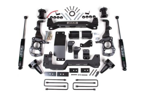 21-24 Ford F-150 4 Inch Front 2 Inch Rear Lift Kit Fox Adventure Shocks Zone Offroad