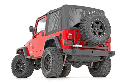 Jeep Classic Full Width Rear Bumper w/Tire Carrier 87-06 Wrangler YJ/TJ Rough Country