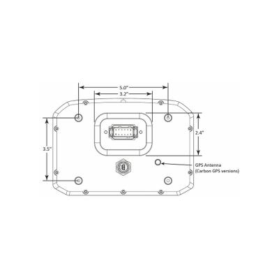 CD-7 Carbon Non-Logging/ Non-GPS Display 7-inch diagonal screen, carbon fiber enclosure, wiring harness included AEM Electronics