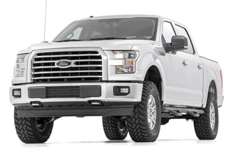 3.0 Inch Ford Bolt-On Arm Lift Kit w/ Vertex and V2 For 14-20 F-150 4WD Rough Country