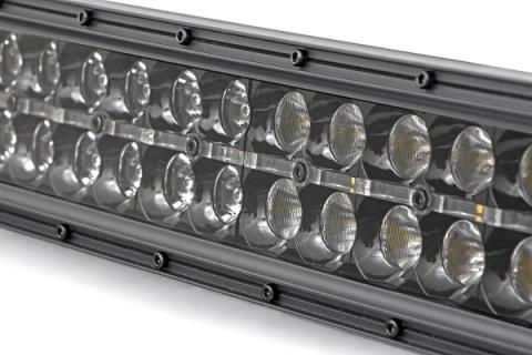 Cree LED Light Bar 20 Inch Dual Row Black Series w/Amber DRL Rough Country