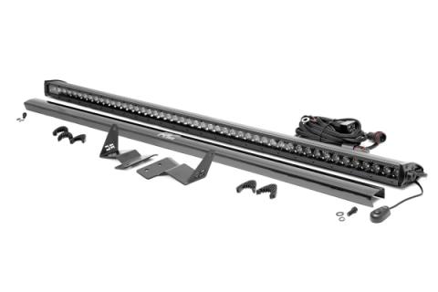 LED Light Upper Windshield 50 Inch Black Single Row 21-Up Ford Bronco Rough Country