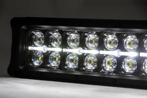 Curved Cree LED Light Bar 50 Inch Dual Row Black Series w/Cool White DRL Rough Country