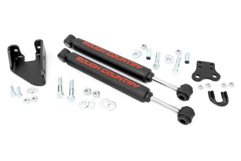 Jeep Dual Steering Stabilizer 87-95 Wrangler YJ Rough Country