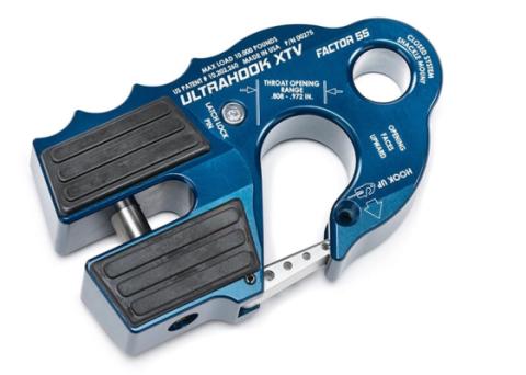 UltraHook XTV Closed System Winch Shackle Mount Blue Factor 55