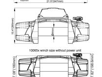 12k Standard Series Winch With Wire Rope Bulldog Winch