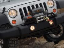 Jeep Winch Mounting Plate for Factory Bumper 07-18 Wrangler JK Rough Country