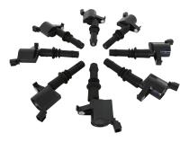 Direct Ignition Coil Kit Supercoil 2004-2008 Ford 4.6L/5.4L/6.8L 3-Valve- Black- 8-Pack Supercoil With Shorter Black Boot For 2004-2008 Ford Modular 3V 4.6L/ 5.4L / 6.8L V10 Engines ACCEL