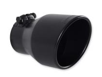 Exhaust Tip Exhaust Tip 4.5 Inch Black Angle Cut Fits 3.0 Inch Tubing, 7.00-In Long Clamp On Flowmaster