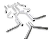 U-Fit Dual Exhaust Kit 16 Pc. Universal Dual Exhaust Tubing Kit 3.00-Inch Mandrel-Bent Aluminized Steel Tubing Flowmaster