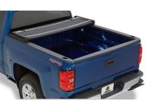 Soft Tri-Fold Tonneau Cover EZ-Fold For Nissan 2004-2024 Titan 6.5 Foot Black Tailgate Spoiler Not Included Bestop