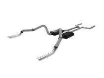 American Thunder Crossmember-Back Exhaust System Fits 1969 Chevrolet Camaro And Pontiac Firebird With V8 Engine, 2.5 Inch Aluminized Pipes Aggressive To Moderate Sound Flowmaster
