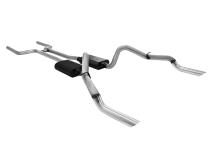 American Thunder Crossmember-Back Exhaust System Fits 1969 Chevrolet Camaro And Pontiac Firebird With V8 Engine, 2.5 Inch Aluminized Pipes Aggressive To Moderate Sound Flowmaster