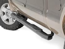 Oval Nerf Step Crew Cab Black Ford Super Duty 2WD/4WD (99-16) Rough Country