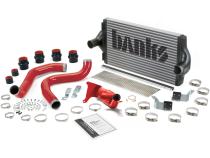 Intercooler System W/Boost Tubes Tubes (red powder-coated) 99 Ford 7.3L Banks Power