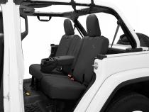 Jeep Wrangler Seat Covers For Jeep 2018-2023 Wrangler JL 4 Door Rear With Fold Down Arm Rest Premium Vinyl Fabric Black Diamond Bestop