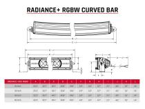 Radiance Plus Curved 50 Inch RGBW Light Bar RIGID Industries