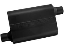 40 Series Chambered Muffler 40 Series 2.25 Offset In 2.25 Offset Out Aggressive Sound Flowmaster