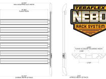 07-18 Wrangler JK 4 Door Nebo Roof Rack Cargo Slat Kit Black 6-Piece TeraFlex