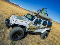 07-18 Wrangler JK 4 Door Nebo Roof Rack Cargo Slat Kit Black 6-Piece TeraFlex