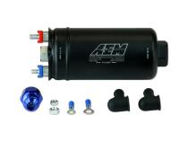 400LPH (AN) Inline High Flow Fuel Pump Inlet -10AN Outlet -6AN AEM Electronics