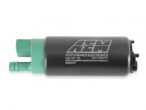 400LPH E85-Compatible Hi Flow In Tank Fuel Pump Double Barb Hi-Flow In Tank EFI Fuel Pump AEM Electronics