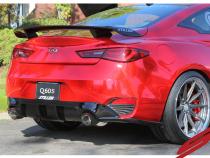 Infiniti Q60 3.0t Cat-Back Exhaust System Carbon Tips 17-21 Infiniti Q60 3.0t Stillen