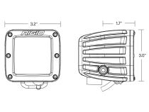 SAE J583 Compliant Selective Yellow Fog Light Pair D-Series Pro Street Legal Surface Mount Rigid Industries