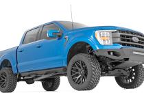 SR2 Adjustable Aluminum Steps Crew Cab 15-22 Ford F-150/17-22 Super Duty Rough Country