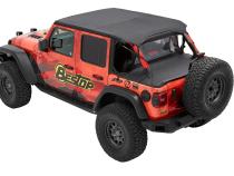 Header Safari Cable Style Bikini Jeep '18-26 Wrangler JL 4-Door Black Diamond Bestop