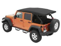 Supertop Ultra Squareback Soft Top For Jeep 2007-2018 Wrangler JK 4 Door Black Bestop