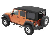 Supertop Ultra Squareback Soft Top For Jeep 2007-2018 Wrangler JK 4 Door Black Bestop