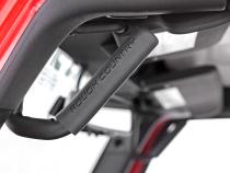 Jeep Solid Steel Grab Handle Set 07-18 Wrangler JK Black Rough Country