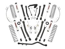 4 Inch Jeep X-Series Suspension Lift Kit w/V2 Shocks 07-18 Wrangler JK Unlimited Rough Country