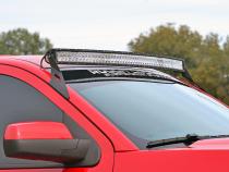 54 Inch Curved LED Light Bar Upper Windshield Mounts 15-19 Silverado/Sierra 2500HD/3500HD Rough Country