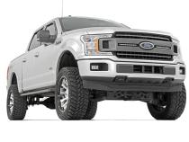 Dual 10 Inch LED Black Series Grille Kit 18-20 F-150 XLT Rough Country