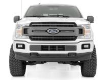 Dual 10 Inch LED Black Series Grille Kit 18-20 F-150 XLT Rough Country