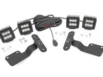 Subaru 2-inch LED Lower Windshield Ditch Kit 14-18 Forester Spot Beam Rough Country