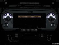 Cree LED Light Bar 50 Inch Dual Row Chrome Series w/Amber DRL Rough Country