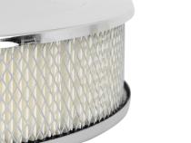 Air Cleaner 14 Inch Chrome Demon Branded 14 Inch Chrome Air Filter With Paper Filter Element Demon Fuel Systems