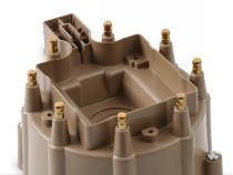Distributor Cap &amp;amp; Rotor Kit Hei Style Tan 1972-1986 Various GM Clamp Down Cap ACCEL