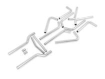 U-Fit Dual Exhaust Kit 16 Pc. Universal Dual Exhaust Tubing Kit 3.00-Inch Mandrel-Bent 409 Stainless Steel Tubing Flowmaster