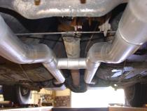 American Thunder Crossmember-Back Exhaust System Fits 1967-1970 Ford Mustang With V8 Engine Stainless Steel Aggressive To Moderate Sound Flowmaster