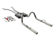 American Thunder Crossmember-Back Exhaust System Fits 1967-1970 Ford Mustang With V8 Engine Stainless Steel Aggressive To Moderate Sound Flowmaster
