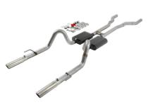 American Thunder Crossmember-Back Exhaust System Fits 1967-1970 Ford Mustang With V8 Engine Stainless Steel Aggressive To Moderate Sound Flowmaster