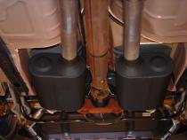 American Thunder Cat-Back Exhaust System 1999-2004 Ford Mustang Gt, Mach1 And Bullitt With 4.6L Sohc Engine, Stainless Steel Aggressive To Moderate Sound Flowmaster