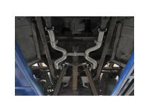 American Thunder Crossmember-Back Exhaust System Fits 1963-1966 GM C10/1000 Series V8 Truck, 2Wd Short And Long Bed, 2.5 Inch 409 Stainless Steel, Dual Exit Flowmaster
