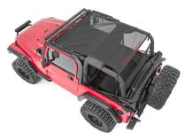 Jeep Wrangler TJ/YJ Mesh Bikini Top Plus 92-06 Black Rough Country
