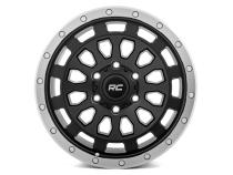 87 Series Wheel Simulated Beadlock Black/Machined 17x8.5 6x5.5 +0mm Rough Country