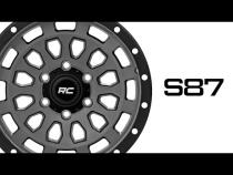 87 Series Wheel Simulated Beadlock Gray/Black 17x8.5 6x5.5 +0mm Rough Country